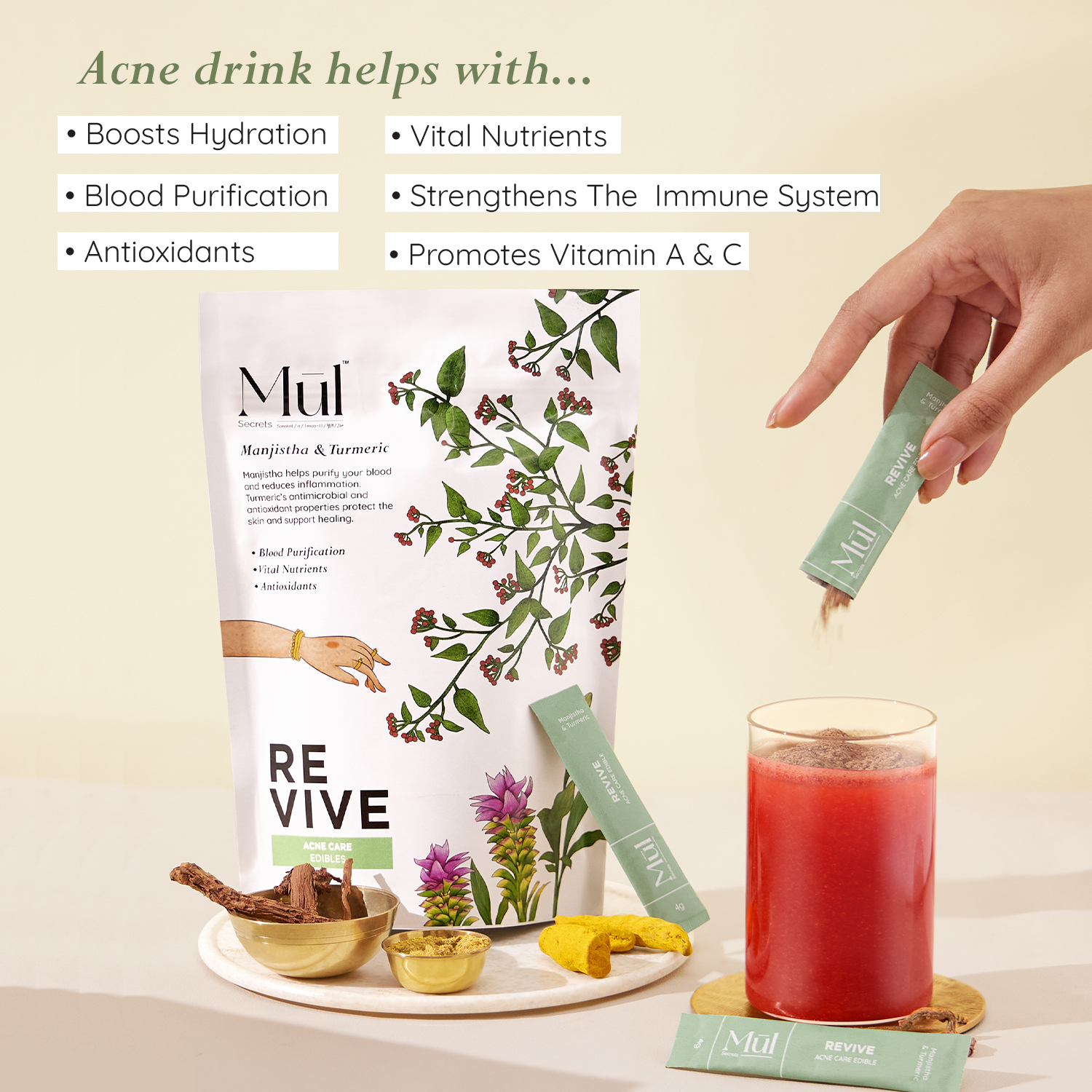 Revive Acne Care Nutrition Drink (30 sachets) benefits